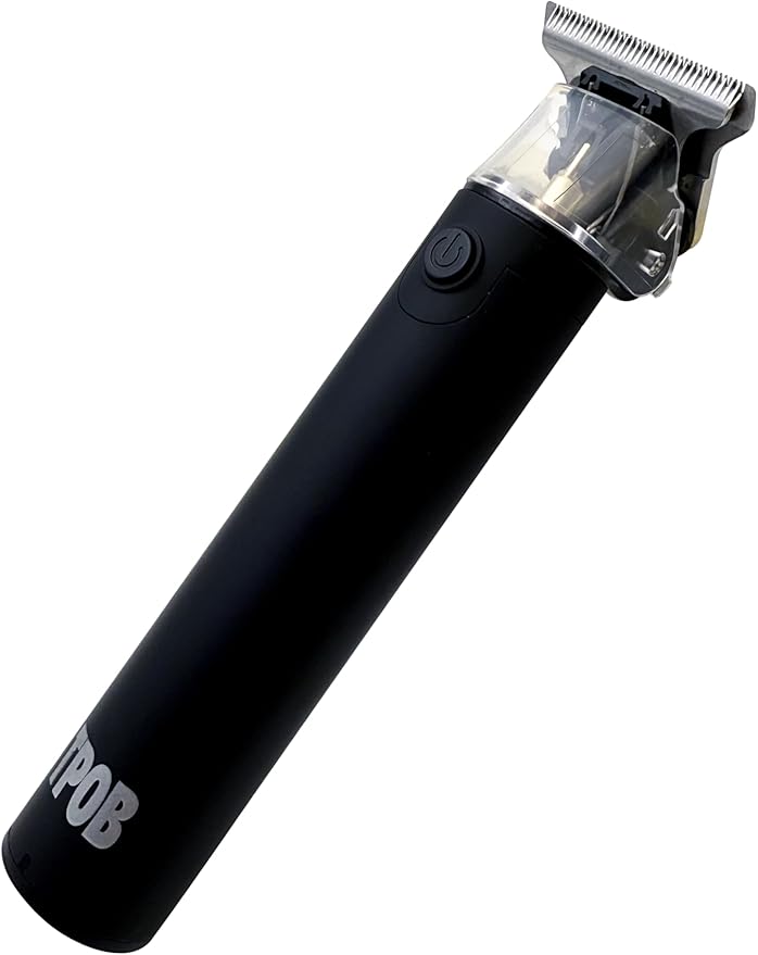 TPOB Slime 2 Ghost Black Clipper Trimmer Set Barber Hair Clippers for Men 6800 RPM with Rubber Case (Black)