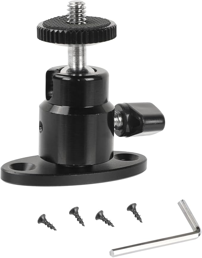 CAMVATE 1/4"-20 Mini Ball Head with Ceiling Mount for CCTV & Video Wall Monitors Mount - 1991