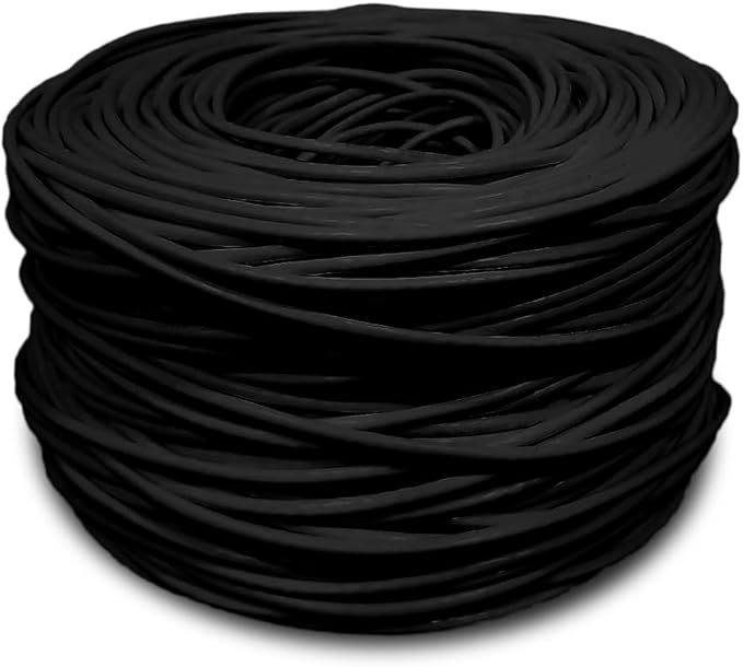 Dripstone CAT5e 4/UTP Ethernet LAN Cable 24AWG, Black (600025)
