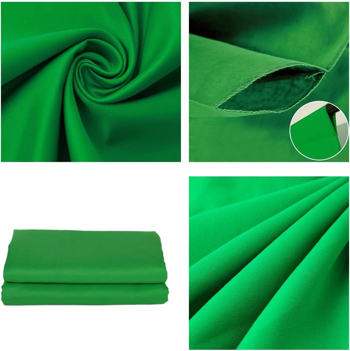Green Backdrop Background Fabric Backdrop for Shoot Portraits Party Video Studio 6X9ft
