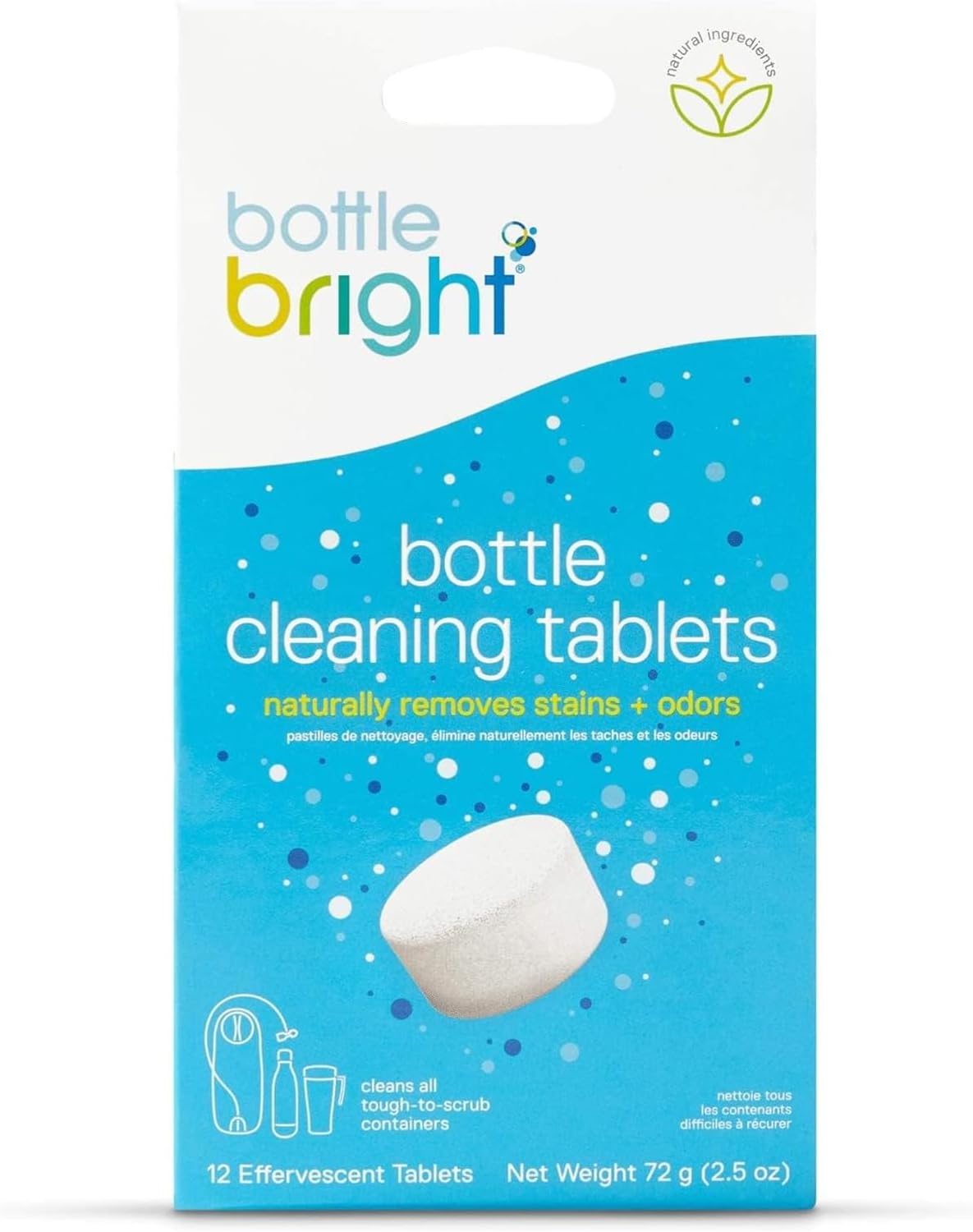 Bottle Bright - Clean Stainless Steel, Thermos, Tumbler, Insulated and Reusable Water Bottles â Cleaning Tablets are Easy and Safe to Use