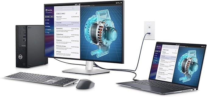 ANYHDD Dell P2425H Computer Monitor Screen 24" 16:9 IPS Display with Stand - 1 Year Warranty, 100Hz Full HD, 1920 x 1080 with Power Cable, DisplayPort, HDMI, USB 3.0 Upstream Cable & Cloth - New