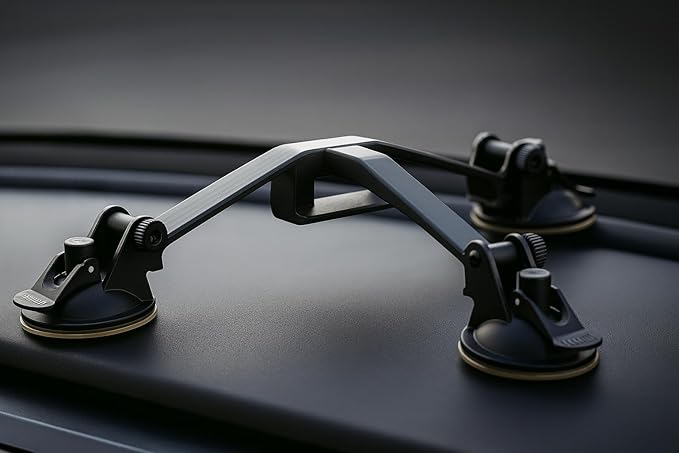 Starlink Mini Suction Cup Mount: The Only 3-Arm Design for Unshakeable Stability & Effortless Access! (Black)