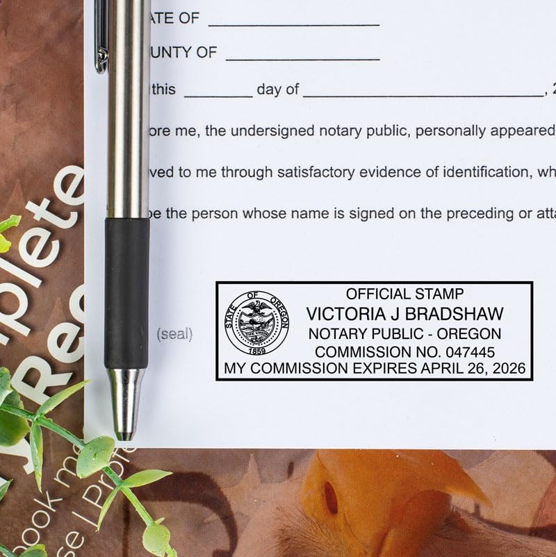 Kentucky Rectangular Notary Stamp | Official State Notary Stamp | Official Seals | Meets State Specifications (Kentucky, Rectangular Stamp)