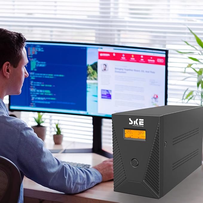 1500VA/900W Ups Battery Backup and Surge Protector,Computer Uninterruptible Power Supply Units,SKE Ups Power Supply,SK1500
