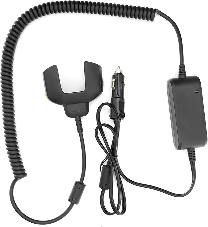 Fast Charging Car Charger Cable for Zebra Symbol TC77 TC70 TC72 TC75 TC70X TC75X TC700H TC700K TC77HL TC720L Barcode Scanners - Fully Charges in Just Over 4 Hours - CHG-TC7X-CLA1-01