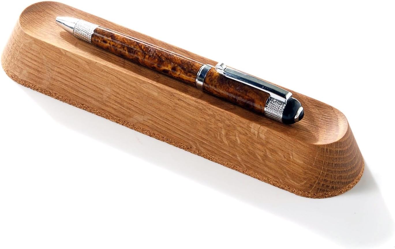 Wood Pen Tray â Handmade Walnut Desk Organizer, Minimalist Pen Holder for Office, Home, Gift(MODEL-2-OAK)
