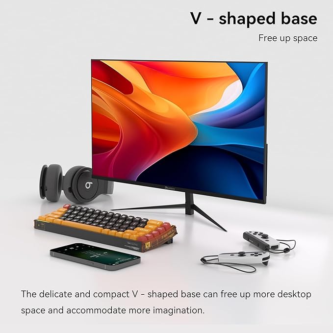 27 Inch QHD (2560x1440) Gaming Office Computer Monitor, 2K 100Hz Refresh Rate IPS Panel, 1000:1 Contrast Ratio, HDMI and DisplayPort(G27D Air Vision)