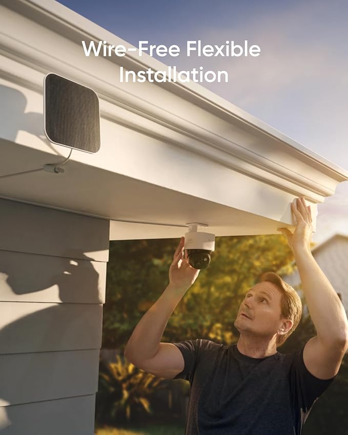 eufy Security SoloCam S340 4-Cam Kit (HomeBase S380), Solar Security Camera, Wireless Outdoor Camera, 360° Pan and Tilt Surveillance, No Blind Spots, 2.4 GHz Wi-Fi, No Monthly Fee