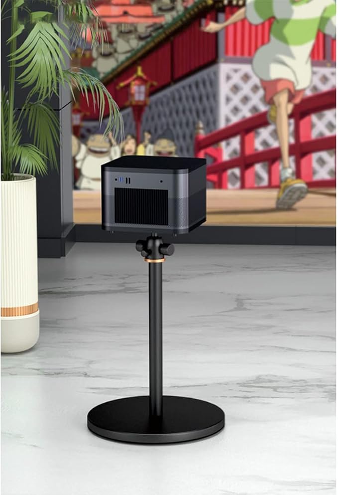 Projector Stand, Universal Projector Mount, 360° Rotatable, Height Adjustable, Projector Ceiling Mount Compatible with Video Projector Vlog DVR Camera for Home Office