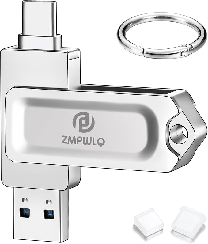 Photo Stick 256GB for iPhone 15/16/17, USB-C Flash Drive Phone Backup Storage, Photo & Video Saver for iPhone/iPad/Android/PC, Real Capacity USB Memory Stick for Photos, Contacts & File Transfer