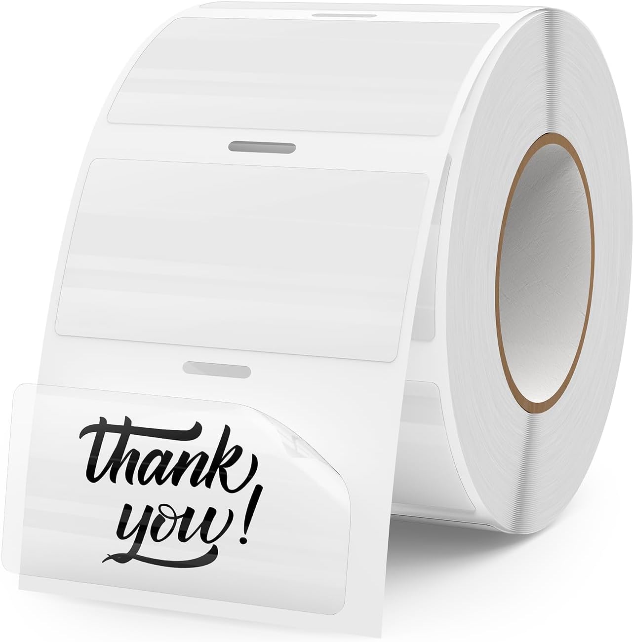 Transparent Thermal Labels 2 Ã 1 Inch Self Adhesive Printer Clear Stickers Vinyl Waterproof Roll Decals Rectangle Name Tag for Address Design DIY Logo Business 300 PCS
