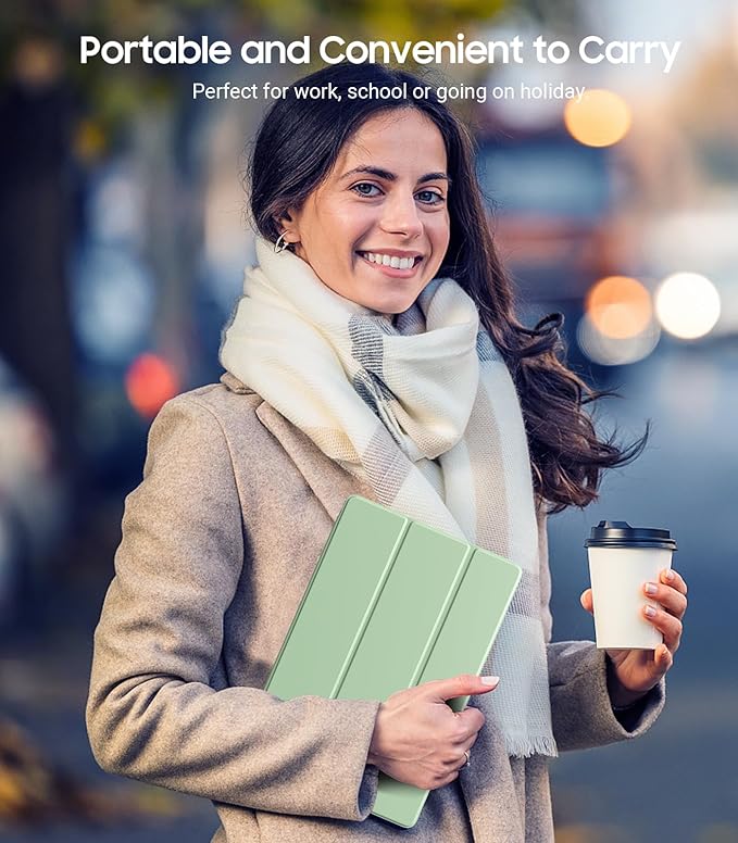 TiMOVO Case for Samsung Galaxy Tab A9+/A9 Plus 11" 2023, Slim Soft TPU Translucent Frosted Back Protective Cover for Galaxy Tab A9+ Tablet SM-X210/X216/X218, Auto Wake/Sleep, Green