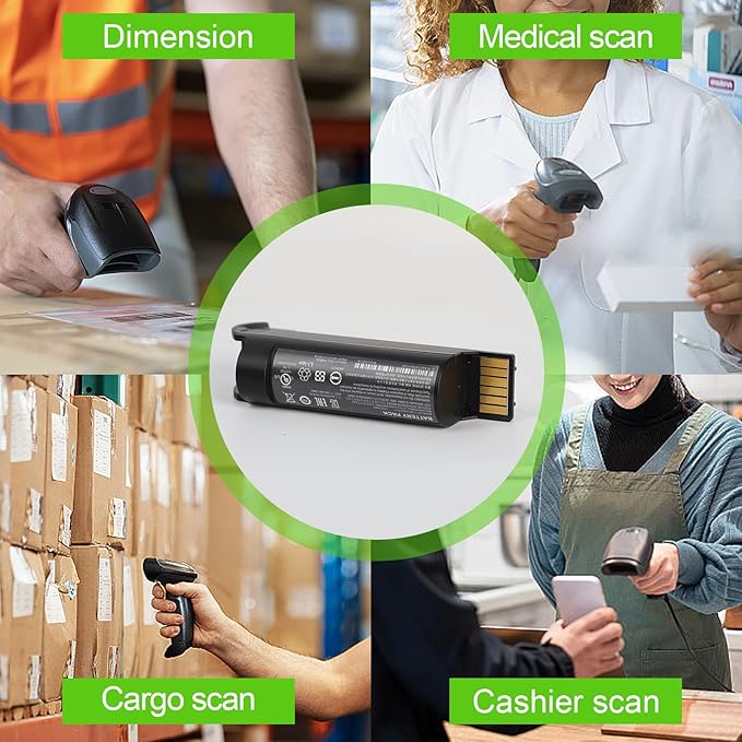 2600mAh Replacement Battery for Zebra DS22 DS2278 CR2278 Series Barcode Scanner – Li-ion Battery for DS2278-SR DS2278-HC DS2278-ER Wireless Scanners