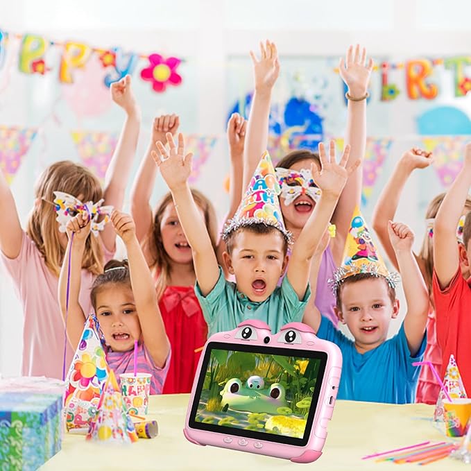 Kids Tablet 7 Inch 32GB with WiFi, Toddler Tablet for Kids Software Installed Parental Control, Children Learning Android Tablets for Toddlers Boys Girls