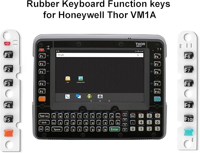 Rubber Function Keypad Set (12-Key) for Honeywell Thor VM1A Vehicle-Mounted Computer,Keyboard