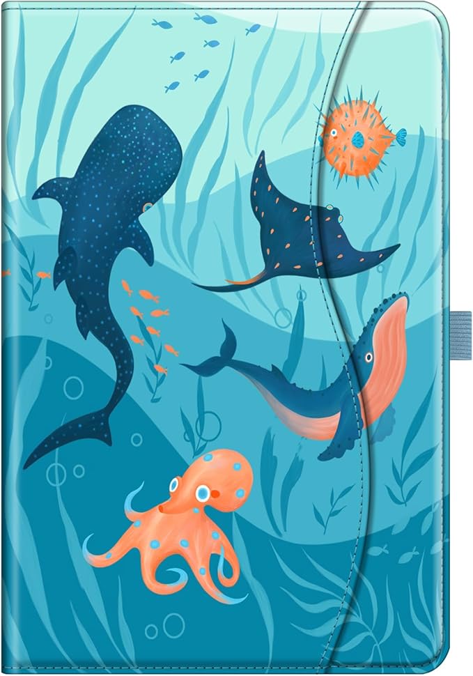 Fintie Case for Samsung Galaxy Tab A9 Plus/A9+ 5G 11 Inch 2023 Model (SM-X210/X216/X218), Multi-Angle Viewing Smart Stand Back Cover with Pocket Auto Wake/Sleep, Blue Ocean