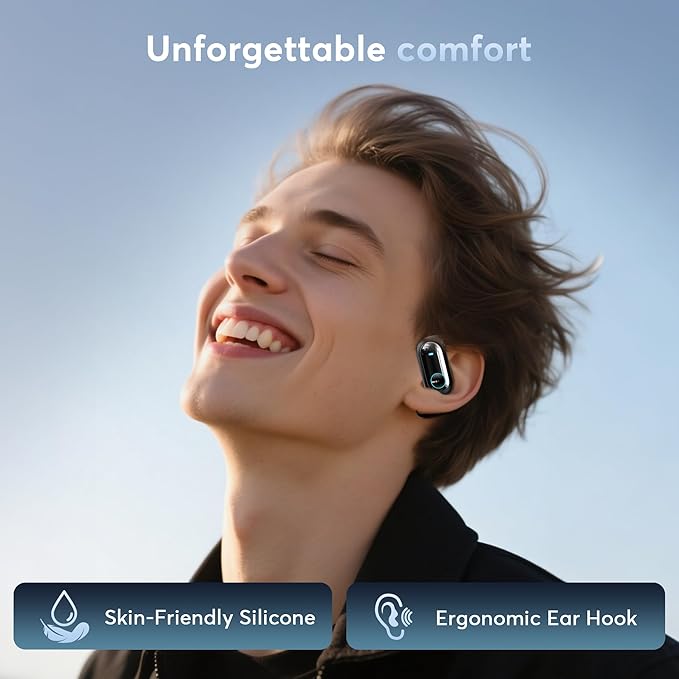 Translation Earbuds,Open Ear Headphones with Real-Time 168 Language,Bluetooth 5.4 Earphones with 400mAh Charging Case,Wireless Earbuds with HD Calling,Stable Connection,50H Long-Lasting Battery