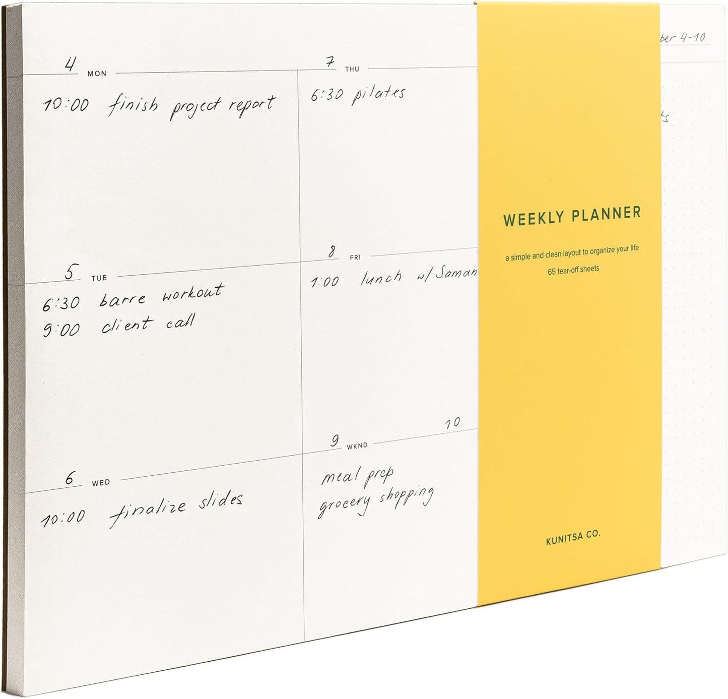Daily and Weekly To-Do List Notepad â Desk Pad for Work and Study, Minimal, 11.7x8.3 Inches