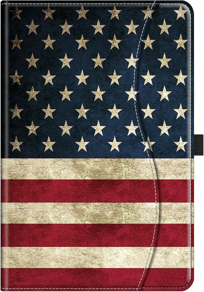 Fintie Case for Samsung Galaxy Tab A9 Plus/A9+ 5G 11 Inch 2023 Model (SM-X210/X216/X218), Multi-Angle Viewing Smart Stand Back Cover with Pocket Auto Wake/Sleep, US Flag