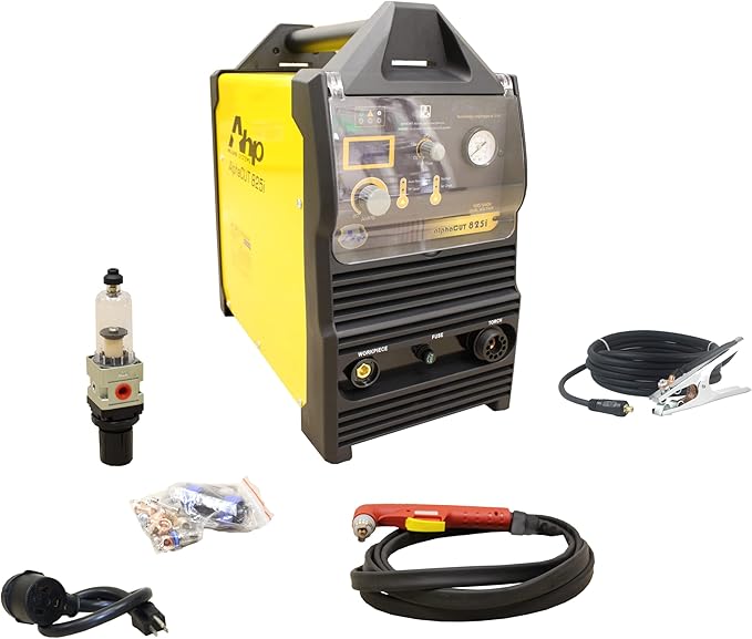 AHP Alpha-Cut 825i Plasma Cutter â 110V/220V Dual Voltage | 60 Amp | Clean Cuts Up to 7/8" | Pilot Arc Torch | Complete Kit Included