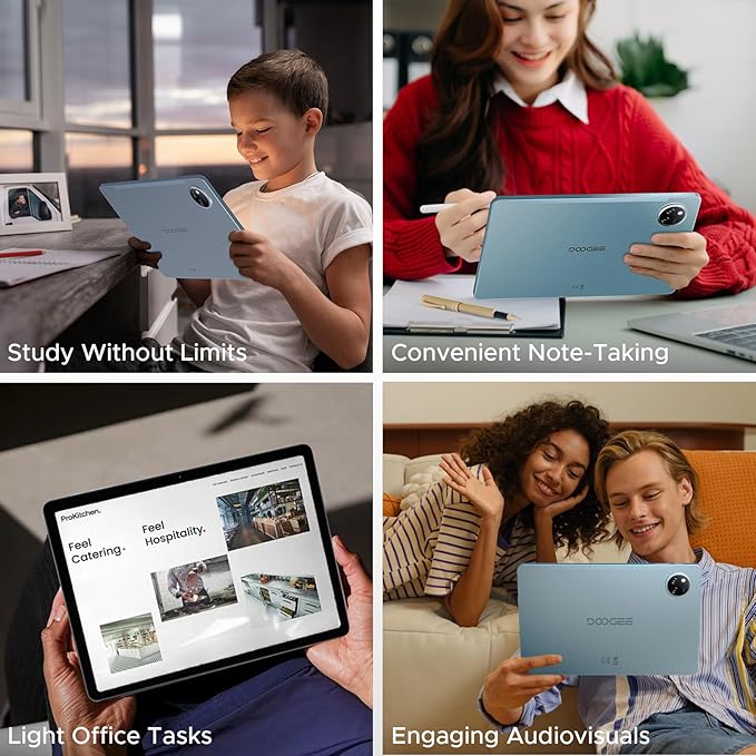 DOOGEE Tab A9 Pro+ Android 15 Tablet,11 inch Tablet with 90Hz Display,30GB+128GB/2TB TF Octa-Core Gaming Tablets,8580mAh,Netflix 1080P,Bluetooth 5.0+5G WiFi Tablets,13MP+5MP,Face ID/OTG Grey