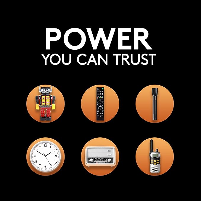 Duracell Coppertop 9V Battery, 6 Count (Pack of 1), 9 Volt with Long-lasting Power, All-Purpose Alkaline 9V Battery for Household and Office Devices