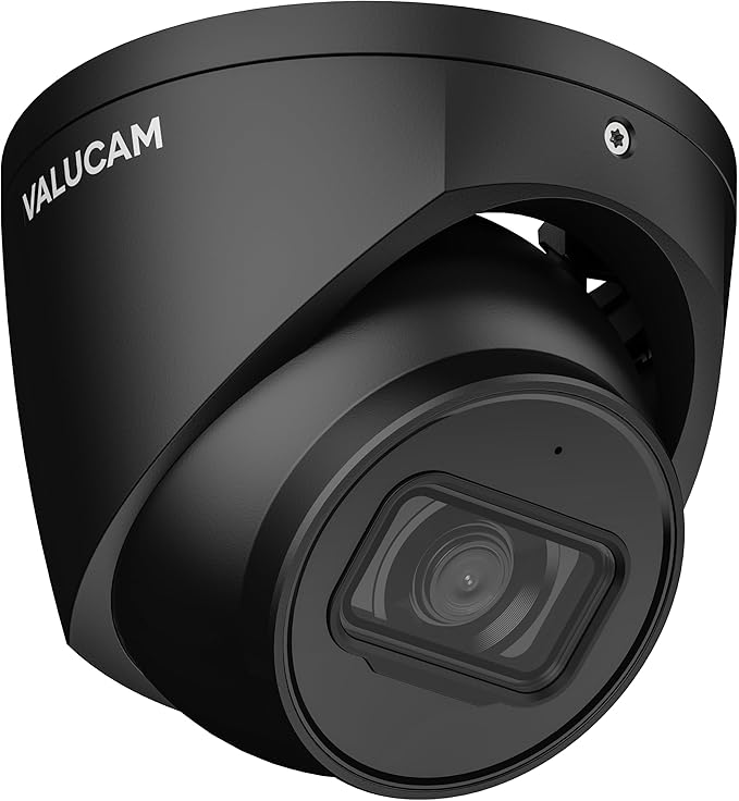8MP IP Camera, 4K PoE Turret Outdoor Starlight Camera with Mic, Human/Vehicle Detection, IVS, Intrusion Tripwire Alarm, 2.8mm 125°Wide Angle, Metal IP67, H265+, 256GB