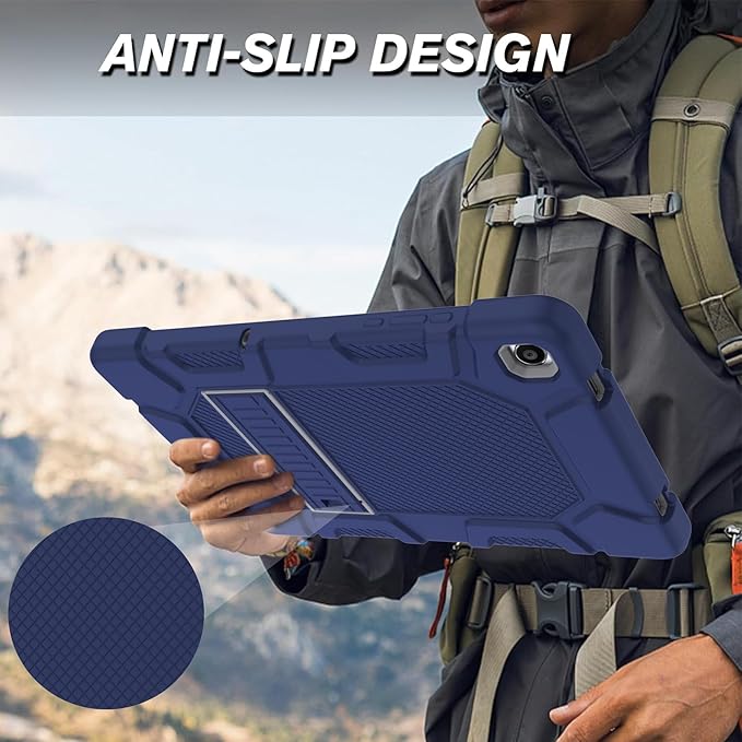 Rantice Case for Samsung Galaxy Tab A9+ 11”, Heavy Duty Shockproof Rugged Protective Case with Kickstand for Samsung Galaxy Tab A9+ / A9 Plus 11” 2023 (SM-X210/X216/X218), NavyBlue+Grey