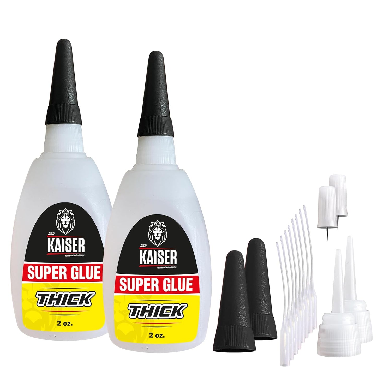 Thick Cyanoacrylate (CA) Super Glue â 2 Pack (2 x 2 oz Bottles) â Heavy-Duty Adhesive for Woodworking, Marble, and Repair Projects