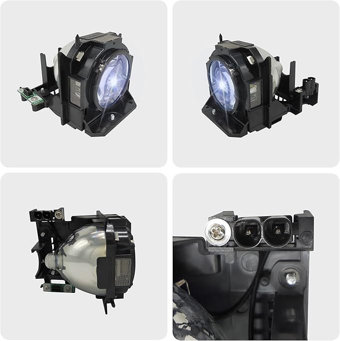 A+ Quality 2PCS ET-LAD60W Replacement Projector Lamp Bulbs Compatible with Panasonic PT-D5000 PT-D6000 PT-D6710 PT-DW6300 PT-DZ6700 PT-D6000ES PT-D6000LS PT-D6000ELS(Dual Lamps in One Package)