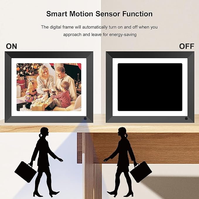 11-inch WiFi Digital Picture Frame - 2K FULLJA Digital Photo Frame 32GB with IPS Touch Screen, Motion Sensor, Email Photos from Anywhere, Instantly Share via App, Gifts for Christmas Festivals
