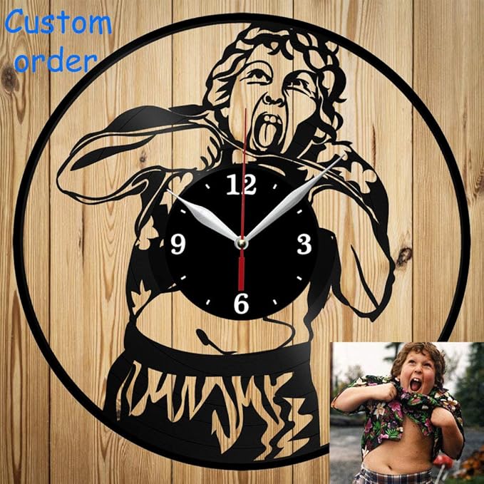 Vinyl Clock Art Decor Home Wall Clock Black Original Gift Unique Design