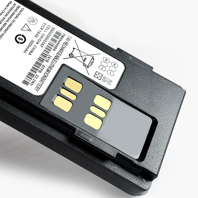 2-Pack 7.4V 3000mAh PMNN4544A PMNN4409 Two-Way Radio Battery Replacement for Motorola XPR3300 XPR3500 XPR7350 XPR7580 XPR7550 PMNN4544 APX4000 APX1000 DP4400 PMNN4448 DGP5050 PMNN4544A