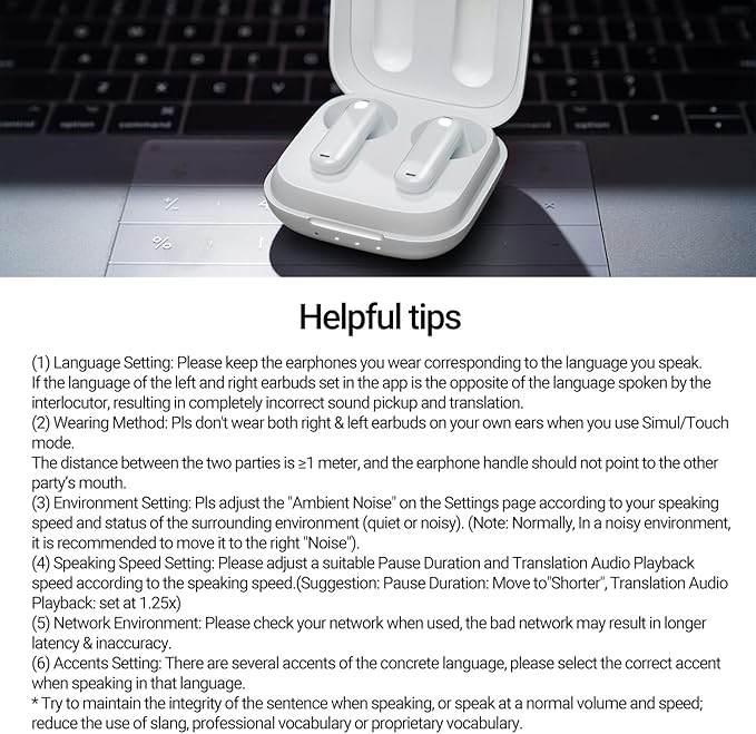 Timekettle WT2 Edge W3 Translator Device,Bidirection Simultaneous Translation, Translator Earbuds with 40 Languages, Real time Translator,Fast Reaction with Revolutionary Al Tech, Online Version