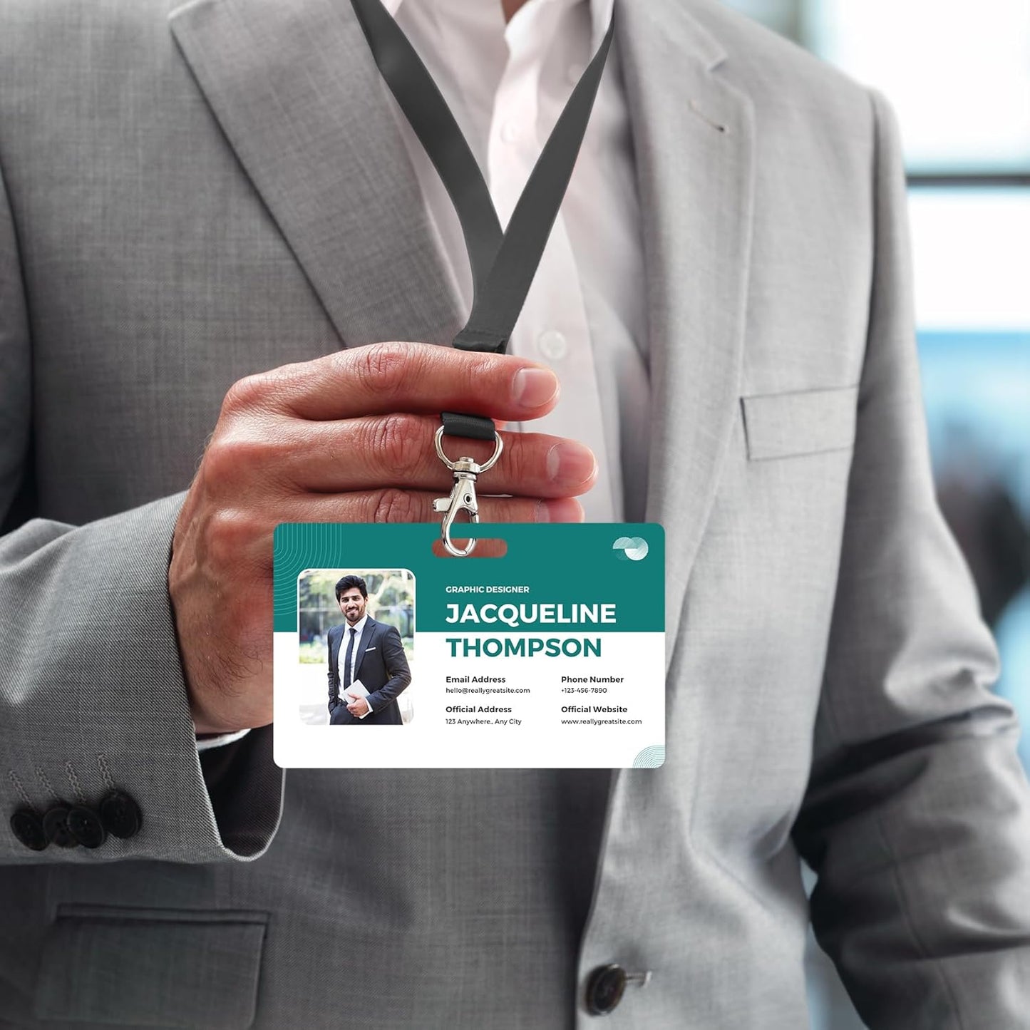 Custom Id Badge Custom Id Card Identification Badges Customizable Personalized Name Badge Customize Name Tag Photo Logo Employee Work Office Volunteer Customized Personal (Vertical-12)