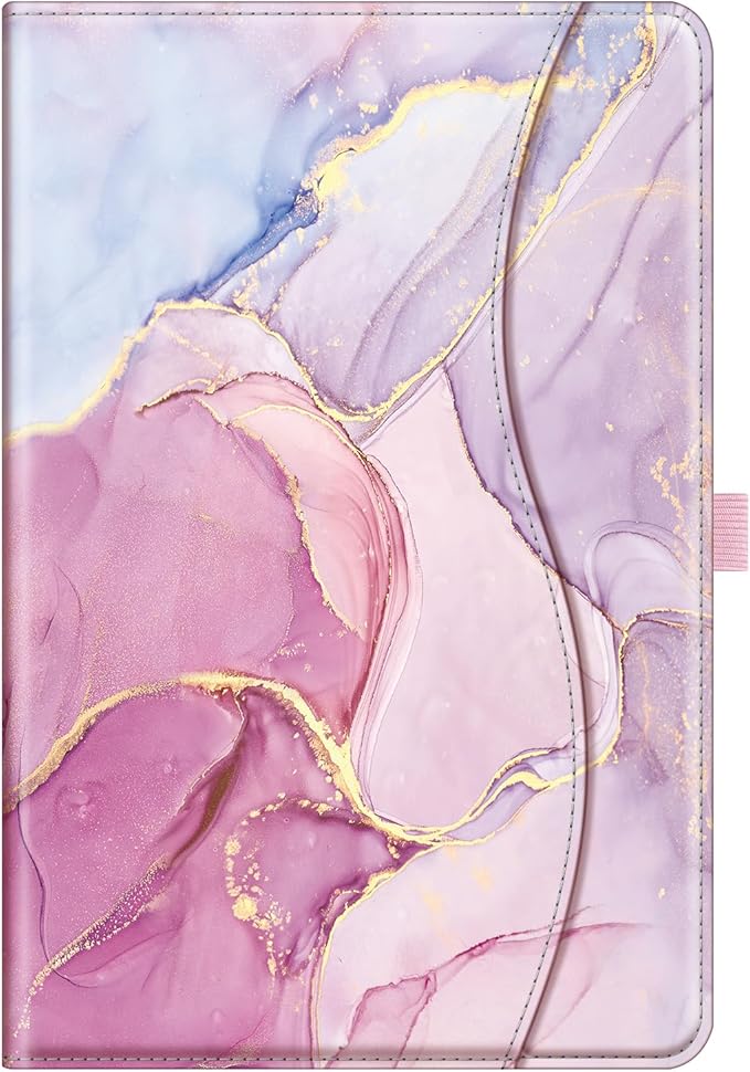 Fintie Case for Samsung Galaxy Tab A9 Plus/A9+ 5G 11 Inch 2023 Model (SM-X210/X216/X218), Multi-Angle Viewing Smart Stand Back Cover with Pocket Auto Wake/Sleep, Dreamy Marble
