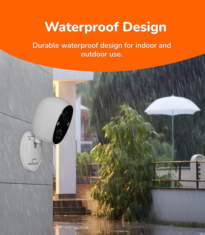 Sensforge 2.5K Solar Powered Outdoor Battery Camera, Smart AI Detection, 5W Solar Panel, Spotlight & Color Night Vision, Dual-Band WiFi (2.4/5GHz), 32GB SD Card, IP65 Weatherproof, No Fees
