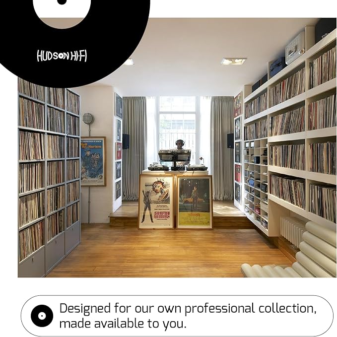 New Hudson Hi-Fi Vinyl Record Outer Sleeve Covers - 250 Pack - Premium Crystal Clear Sleeves - Protect Your LP Albums from Scratches, Dirt & Dust - 3 Layers of 30µm Thick No-Acid Exterior Disc Cover
