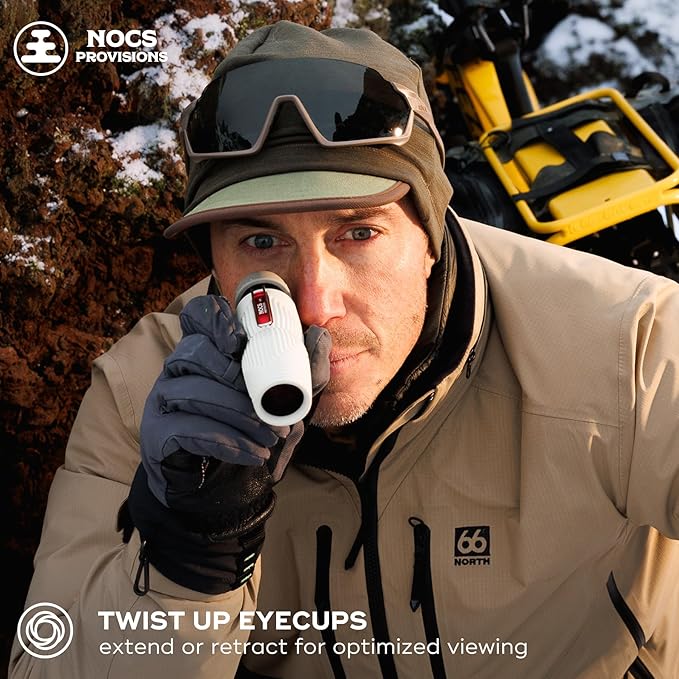 Nocs Provisions Zero Tube 10x25 ED Glass Waterproof Monocular – Rugged, Shockproof, Fogproof Optic for Adults & Kids, Built for Birdwatching, Hunting & Travel - Bone Gray