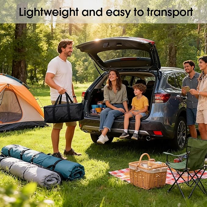 Projector Screen with Stand, 120 Inch Indoor Outdoor Portable Projection kit All-Metal Frame Wrinkle-Free 16:9 4K HD Front/Rear Movie Screen with Carry Bag for Home Theater Backyard Movie Night