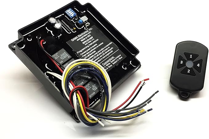 GAMA Electronics R.F. Remote Control Transmitter Receiver 4 Function Control