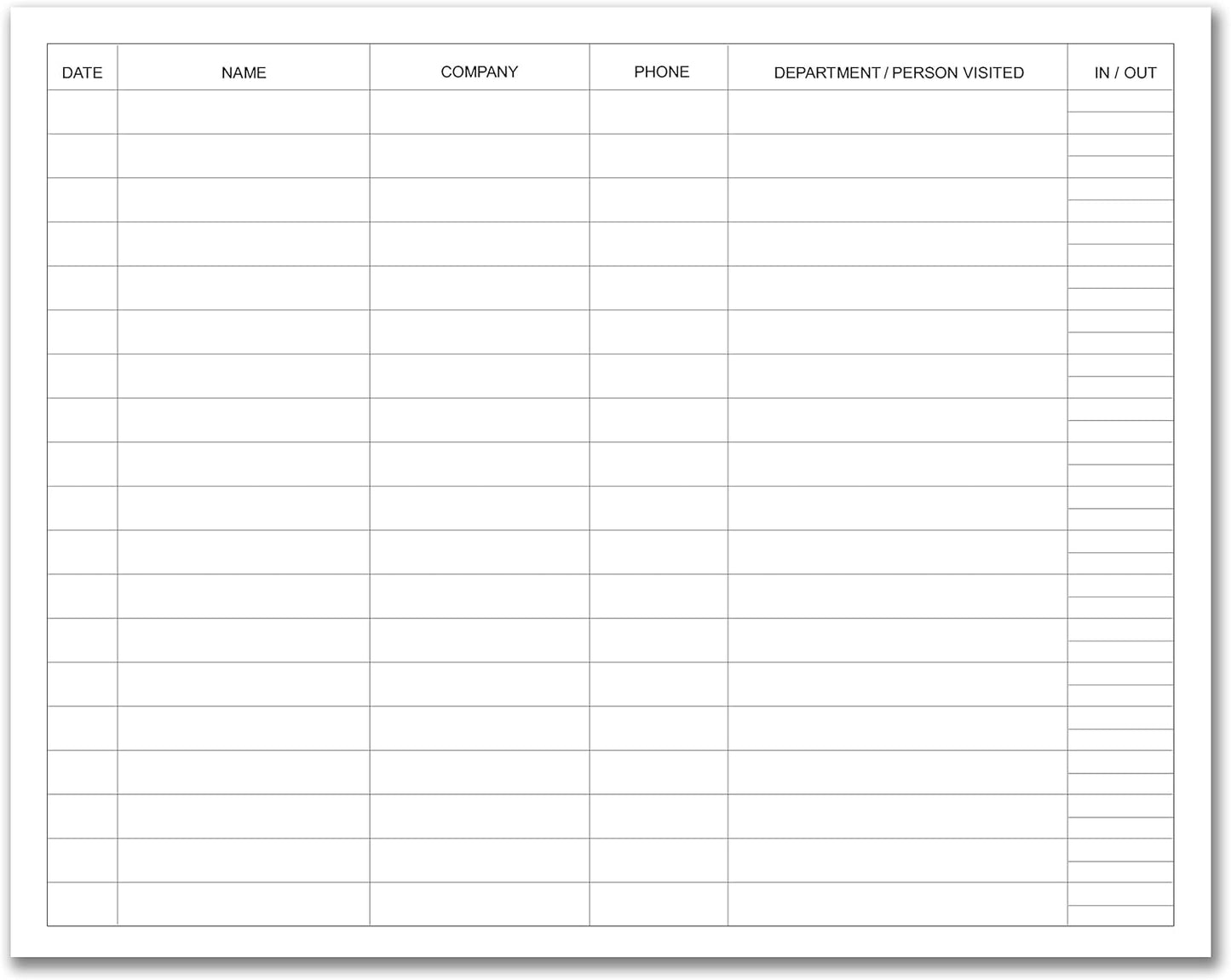 BookFactory Visitor Log Book/Visitors Register Sign-in Logbook - 120 Pages, 8 7/8'' x 7'' - Red Cover, Section Sewn Hardbound (Made in USA)