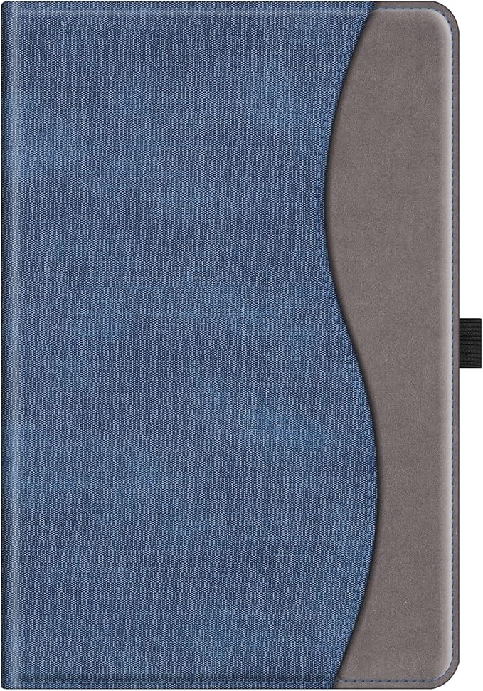 Fintie Case for Samsung Galaxy Tab A9 Plus/A9+ 5G 11 Inch 2023 Model (SM-X210/X216/X218), Multi-Angle Viewing Smart Stand Back Cover with Pocket Auto Wake/Sleep, Denim Indigo