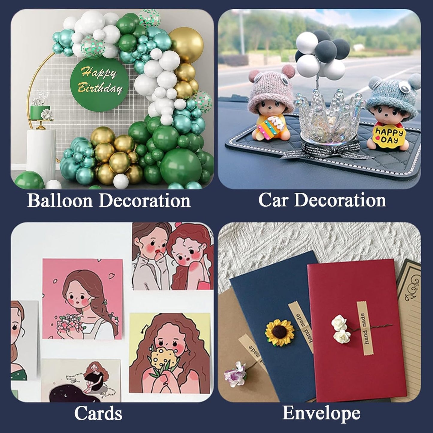 Adhesive Stick dots Two-Sided Sided Mounting Putty Stick Tack for Wall Hanging Crafts Balloons Festival Party Decorations,Clean Removable(0.79"*0.79"-420)