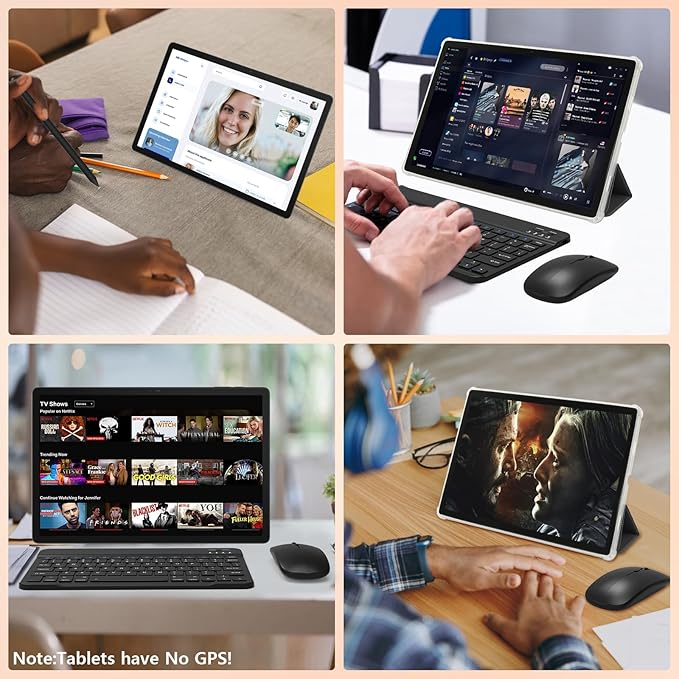 Tablet|14 inch Android 15 Tablet|30GB RAM 256GB ROM|1920 * 1200 IPS FHD|10000mAh 30W Fast Charging|Octa-core Processor|Wi-Fi 6, BT 5.4|Dual Camera with Keyboard|Mouse|Stylus|Case|Headphone
