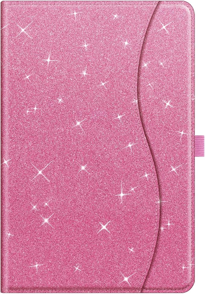 Fintie Case for Samsung Galaxy Tab A9 Plus/A9+ 5G 11 Inch 2023 Model (SM-X210/X216/X218), Multi-Angle Viewing Smart Stand Back Cover with Pocket Auto Wake/Sleep, Glittering Pink