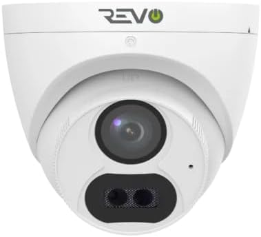 Revo Hybrid 8CH 4K Security System, 2TB Video Surveillance Grade HDD, 4X 4K Indoor/Outdoor IR Cameras with Built-in Microphone, Remote Viewing via Smartphone, PC and MAC (no Monthly fees)