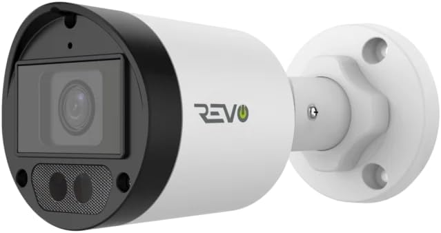 Revo Hybrid 8CH 4K Security System, 2TB Video Surveillance Grade HDD, 4X 4K Indoor/Outdoor IR Cameras with Built-in Microphone, Remote Viewing via Smartphone, PC and MAC (no Monthly fees)