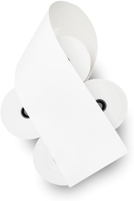 (50) 3 1/8 x 230 Thermal Paper Receipt Rolls 3.125 x 230 ft, POS/Cash Register Paper, TM-T88 T20 T90 Bixolon SRP-350 370, BPA Free, 50 Rolls, 48 GSM